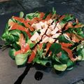 El cooksnap de Maurice Colmener cuando hizo Ensalada de Canónigos, Foie y jamón ibérico. Sin gluten.