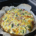 El cooksnap de Silvia Cebrian cuando hizo Quiche de brócoli con jamón y queso.