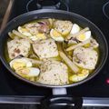El cooksnap de geniramos cuando hizo Merluza en salsa verde con almejas.