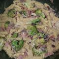 El cooksnap de Eva Galan cuando hizo Macarrones carbonara con brócoli y cebolla morada.