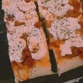 El cooksnap de Guada cuando hizo Pizza con masa batida.