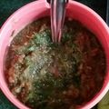 Jyoti Bansal's cooksnap of when they made Coriander chatni.