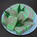 Cooksnap dari Tri Wahyuningrum untuk resep Pandan Zebra Cake