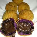 Cooksnap dari Sugie Artie untuk resep Bola-Bola Ubi Ungu Isi Coklat