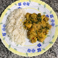 El cooksnap de HJCB Colombia cuando hizo Pechuga al curry con arroz fácil.