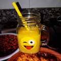 El cooksnap de salud machi cuando hizo Batido de mango, pera y naranja.