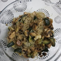 El cooksnap de Mariana Fernandez cuando hizo Vermicelli con verduras y gambas.