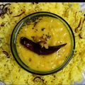Deepali dake Kulkarni's cooksnap of when they made ताकातील पिठलं.