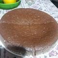 El cooksnap de Oriana Azul cuando hizo Torta Loca de Chocolate.
