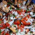 El cooksnap de Borja García cuando hizo Salpicón de mejillones.