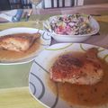 El cooksnap de Nymeria cuando hizo Pollo al horno con miel y mostaza.