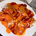 El cooksnap de angela xucla cuando hizo Pimientos del piquillo rellenos de carne picada.