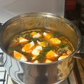 El cooksnap de Paquita Martín Moracho cuando hizo Garbanzos con bacalao y espinacas (potaje de Vigilia).