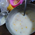 Cooksnap dari Julienne Astaria untuk resep Sup Krim Jagung Ayam Sosis