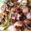 El cooksnap de Carmeta cuando hizo Arroz de coliflor con sepia.