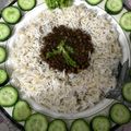 Shazi Mudabbir's cooksnap of when they made Kalay masoor ki Daal with zeera rice.