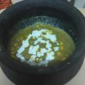 Chhaya Vipul Agarwal's cooksnap of when they made Chana Dal sabzi.