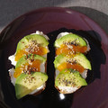 El cooksnap de Susana cuando hizo Tosta de queso fresco y aguacate.