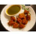 Anamika Banerjee's cooksnap of when they made Moong dal pakoda.