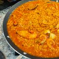 El cooksnap de Dos Rombos en la Cocina cuando hizo Paella de marisco.