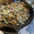 El cooksnap de Maria Pilar BartiSal cuando hizo Huevos revueltos con kale y setas 😜😋.