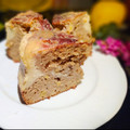 El cooksnap de Zaida TC @alquimiasfood cuando hizo Pastel de manzana relleno de queso con cobertura de vainilla.