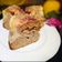 El cooksnap de Zaida TC @alquimiasfood cuando hizo Pastel de manzana relleno de queso con cobertura de vainilla.