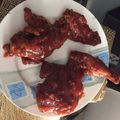 Naureen Khan Lodhi's cooksnap of when they made Spicy tang chicken wings #ramadankitayari.
