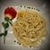 El cooksnap de Arianne cuando hizo Spaghetti a la carbonara.