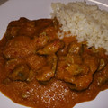 El cooksnap de Ana Cuenca cuando hizo Mollejas de pollo, con salsa curry y arroz.