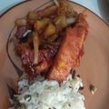 El cooksnap de Elizabeth Sanchez cuando hizo Chuleta de cerdo hawaiana.