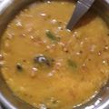 Nita Bhatia 's cooksnap of when they made Gujarati khatti Meethi Tuar Dal.