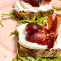 El cooksnap de Irene-Guirao cuando hizo Montadito integral de Mascarpone, higos y jamón.