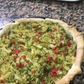 El cooksnap de Dafne Macura cuando hizo Tarta de brócoli y zapallo.