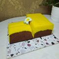 Cooksnap dari Uwie Ummu Yara untuk resep Brownies Kukus Pandan Coklat Keju