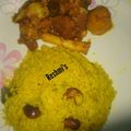 Reshmi Deb's cooksnap of when they made বাসন্তী পোলাও আর স্পাইসি চিকেন কষা (Basanti pulao with chicken kosha recipe in Bengali).