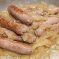 El cooksnap de Mario Esfe cuando hizo Tapa de salchichas encebolladas.