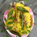 Nilu Mehta का कुकस्नैप जब उन्होंने खांडवी (khandvi recipe in Hindi) बनाया था।