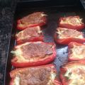 El cooksnap de Adriana Gon cuando hizo Morrones rellenos con jamón y mozzarella.