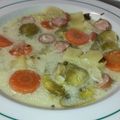 Csorba Regina Cooksnap-ja, amikor elkészítette a(z) Virslis kelbimbóleves receptet.