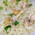 Cooksnap của Rose Truong khi họ làm theo món Nui sao cải dún thịt gà cho bé