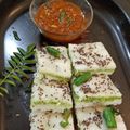 Shital Dolasia का कुकस्नैप जब उन्होंने सैंडविच ढोकला बनाया था।