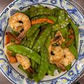 廖文仲 的 碗豆莢炒蝦仁 cooksnap
