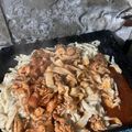 El cooksnap de Belen Carneiro cuando hizo Fettuccine/tallarines casero para cuatro personas.