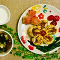吳依倩 的 台式蔥蛋肉鬆飯捲 cooksnap