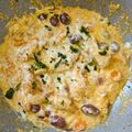 Cooksnap-ul lui Stefania Hapiuc atunci când a preparat Escalop de curcan cu măsline și cartofi nature.
