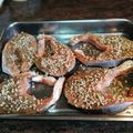 El cooksnap de "cocinar con jorgette" cuando hizo Salmón al horno con espárragos verdes y calabacín.