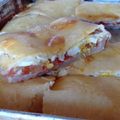 El cooksnap de Gisell García Pereira cuando hizo Torta chivito.