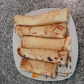 El cooksnap de Marisa Riveros cuando hizo Panqueques de banana.