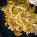 El cooksnap de Rafricana cuando hizo Puerros a la plancha con jamón.